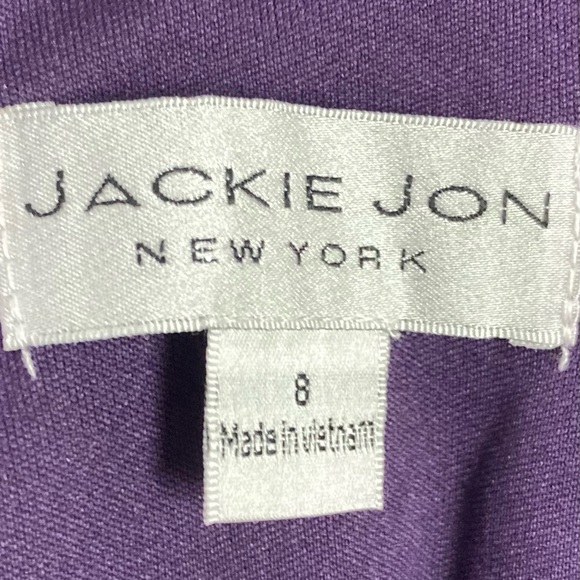 Jackie Jon 3/4 Sleeve Lace Evening Gown Sz 8 NWT - Picture 9 of 9